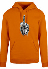 Hoodie - Middlefinger Paradise Orange