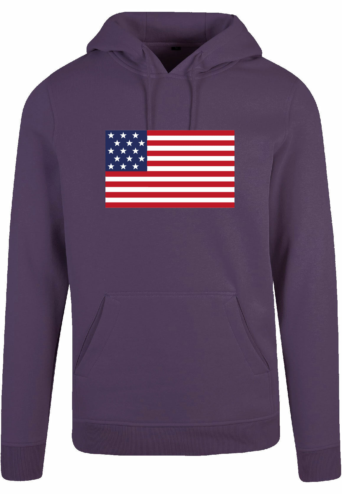 Hoodie - American Flag Purple Night