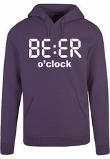 Hoodie - Beer O'Clock Purple Night