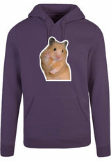 Hoodie - Hamster Peace Purple Night