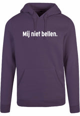 Hoodie - Mij niet bellen Purple Night