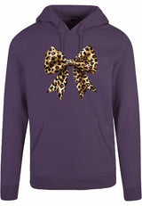 Hoodie - Panter Strik Purple Night