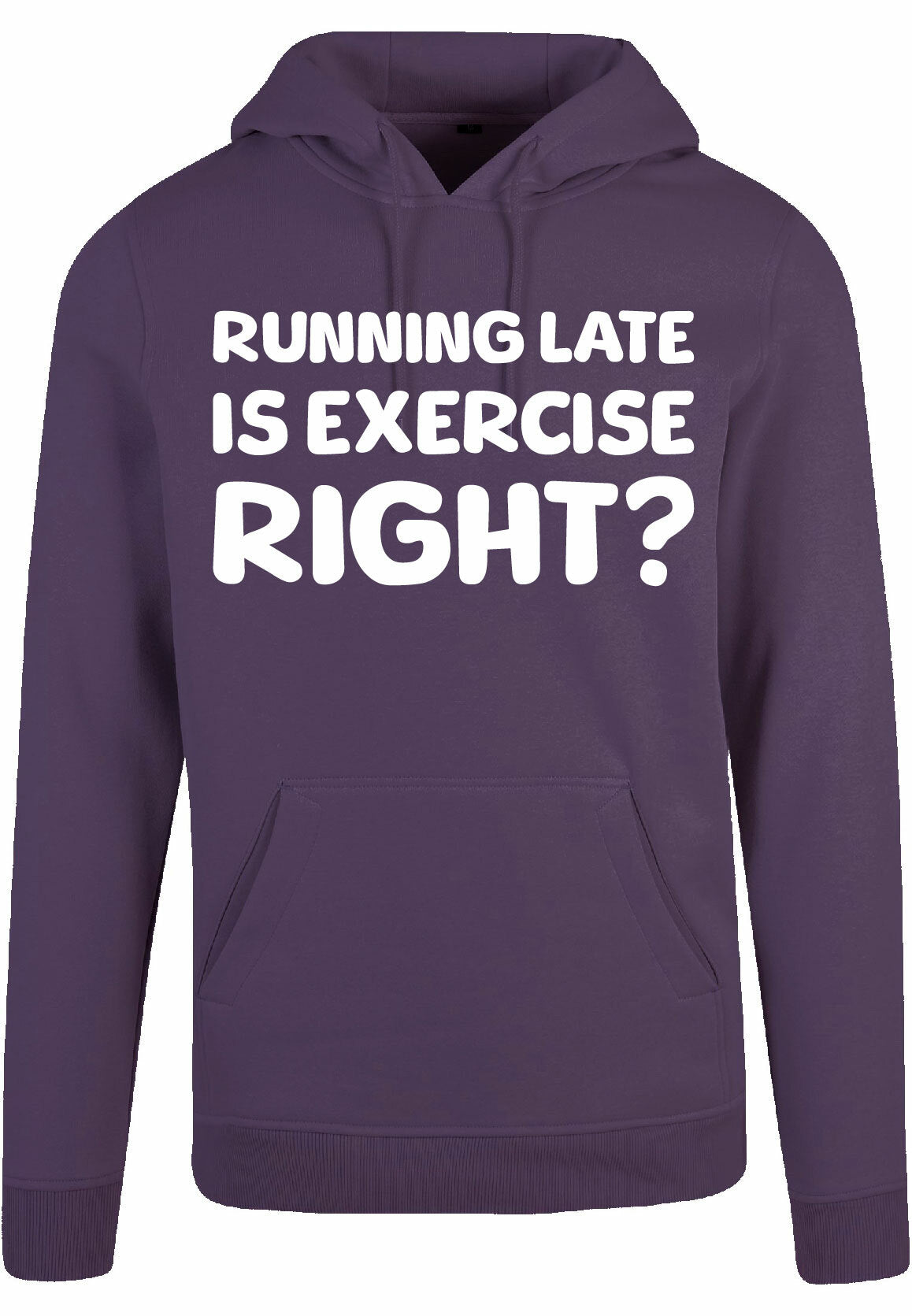 Hoodie - Running late Purple Night