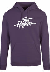 Hoodie - Shit Happens Purple Night