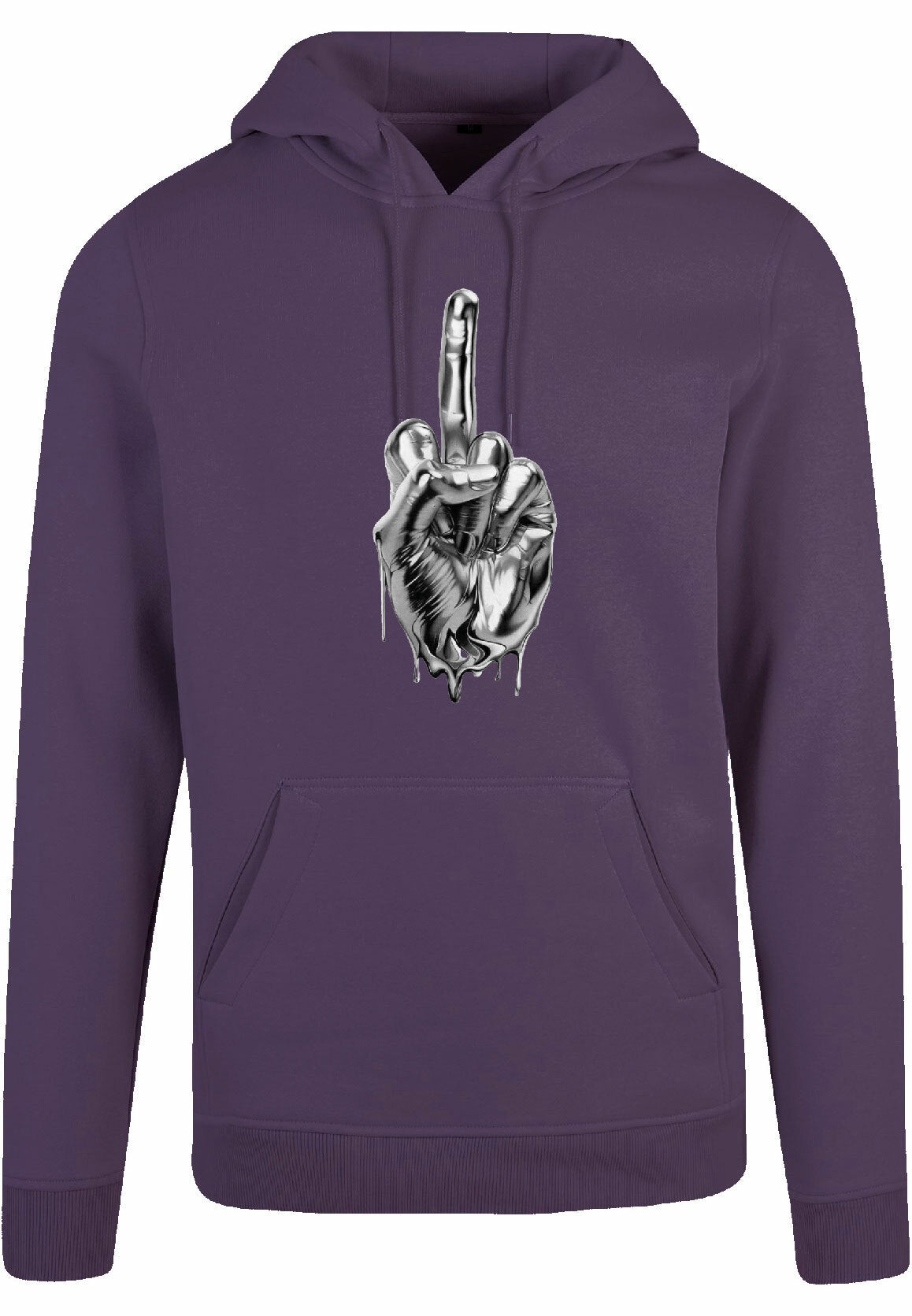 Hoodie - Middlefinger Purple Night