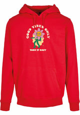 Hoodie - Take it easy Red