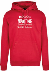 Hoodie - Adulting Ruby