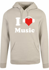 Hoodie - I love music Sand