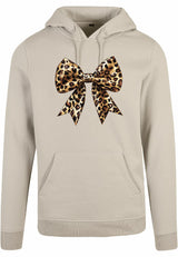 Hoodie - Panter Strik Sand