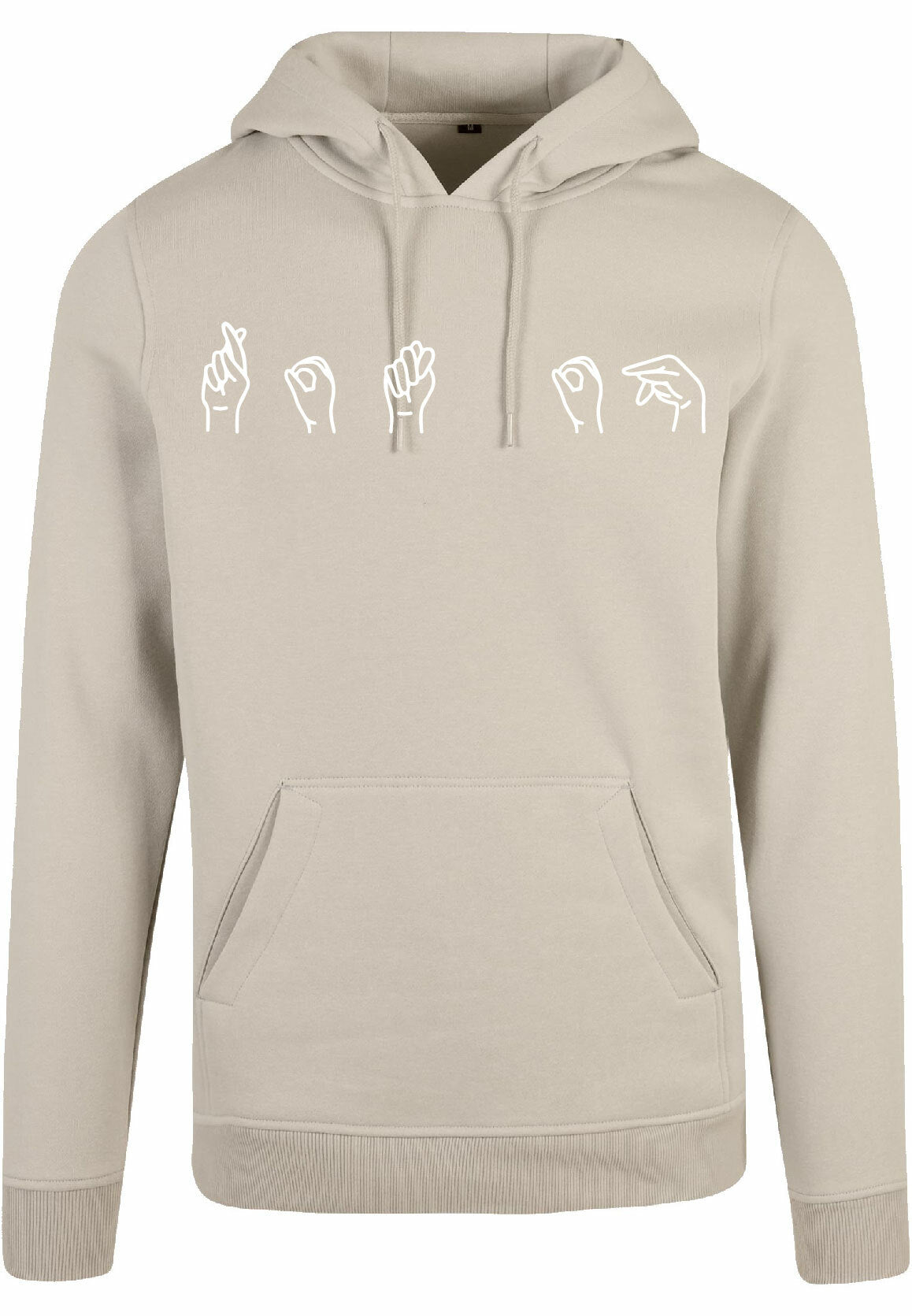 Hoodie - Gebarentaal; Rot op Sand