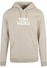 Hoodie - Stay Wierd Sand