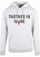 Hoodie - Partner in Wine White