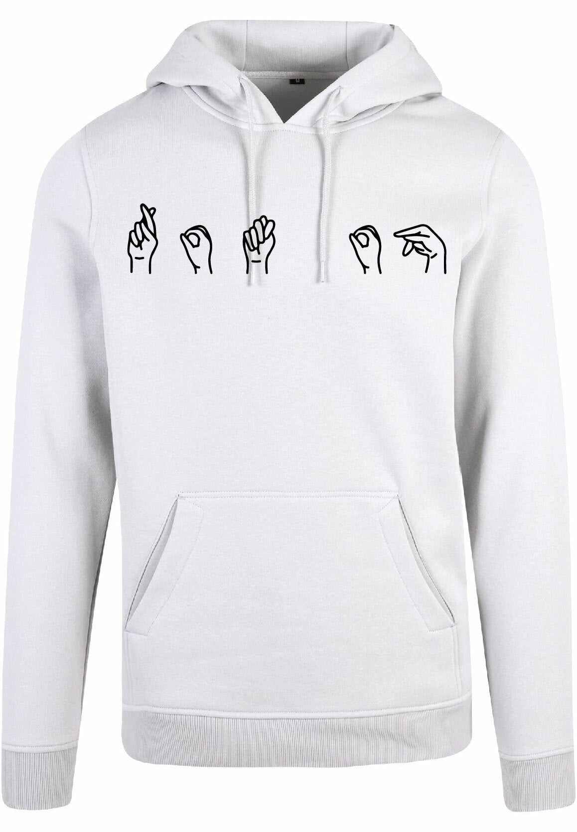 Hoodie - Gebarentaal; Rot op White