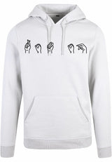 Hoodie - Gebarentaal; Rot op White