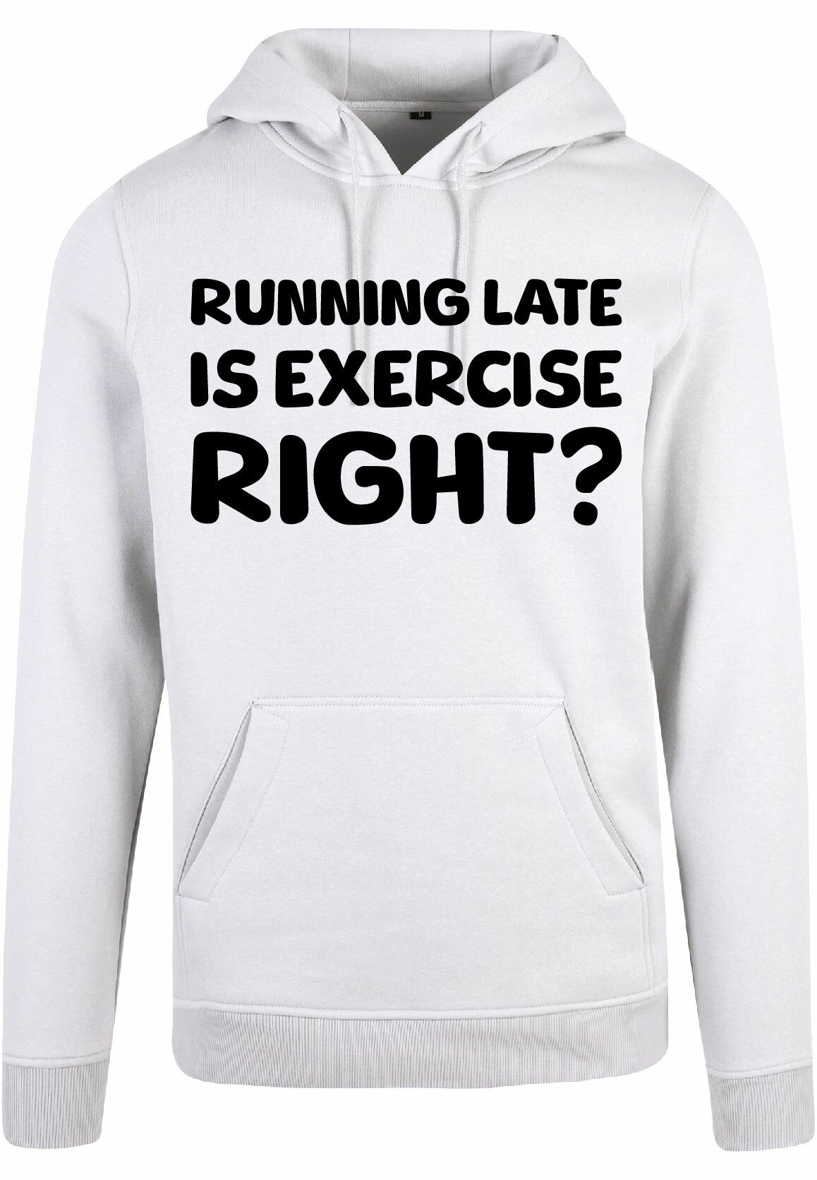 Hoodie - Running late White