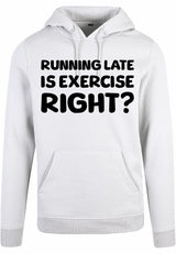 Hoodie - Running late White