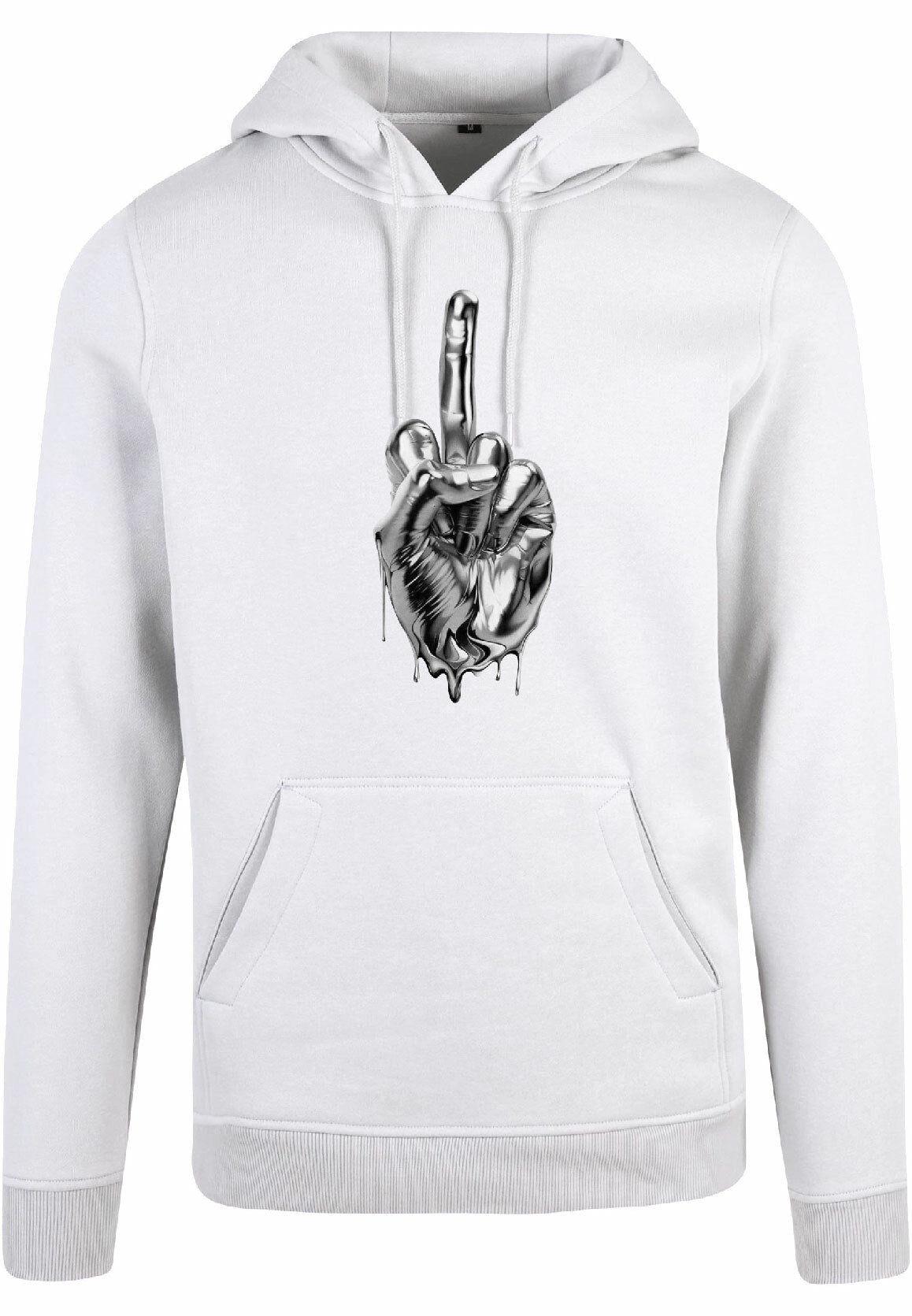 Hoodie - Middlefinger White
