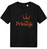 Kindershirt Prinsesje Zwart
