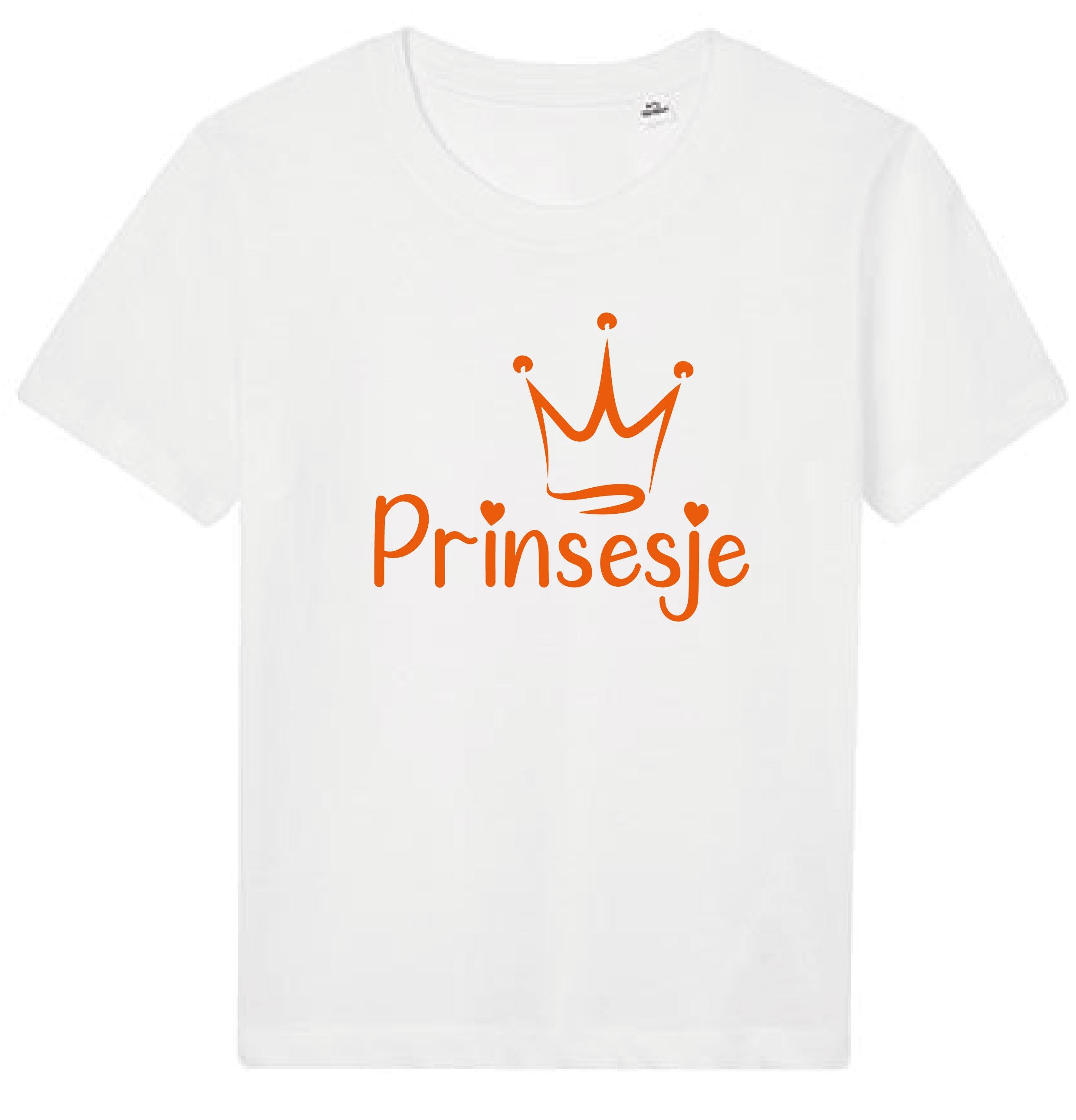 Kindershirt Prinsesje Wit