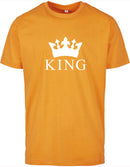 T-Shirts Heren King Oranje - Wit