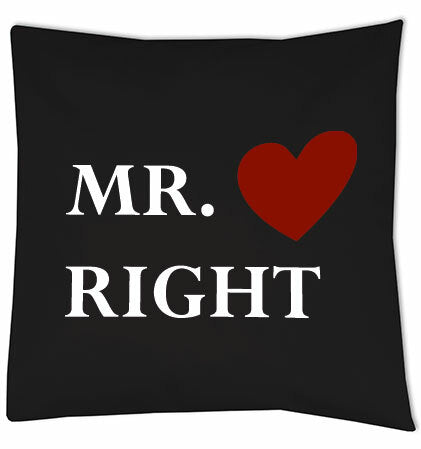 Kussen - Mr Right Black