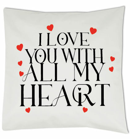 Kussen - With all my heart White