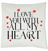 Kussen - With all my heart White