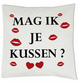 Kussen - Mag ik je kuss White