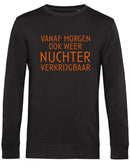 Sweater Nuchter Zwart - Oranje