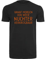 T-Shirts Heren Nuchter Zwart - Oranje