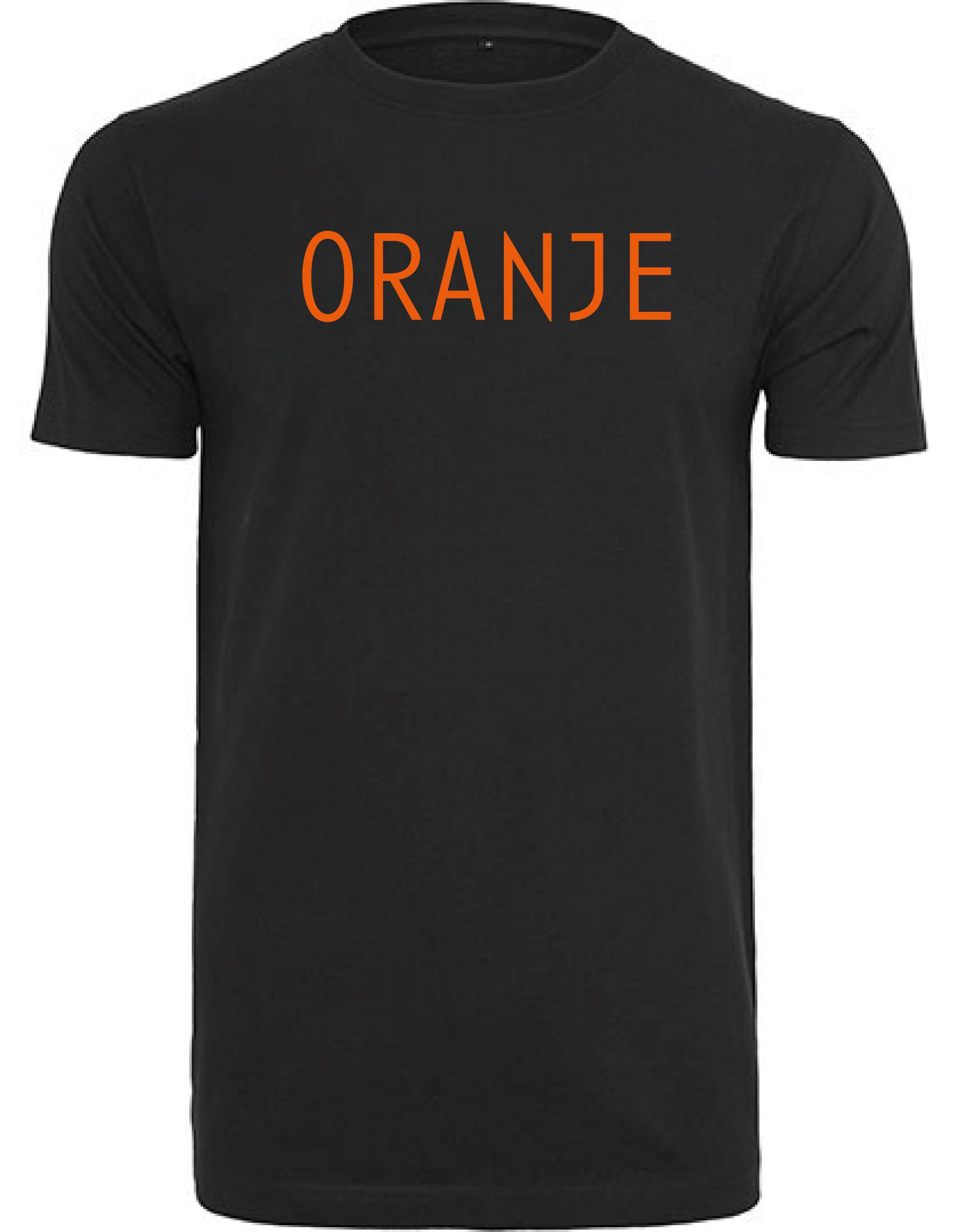 T-Shirts Heren Oranje Zwart - Oranje