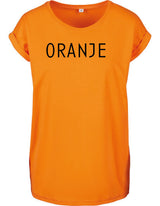 T-Shirts Dames Oranje Oranje - Zwart