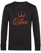 Sweater Queen Zwart - Oranje