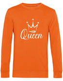 Sweater Queen Oranje - Wit