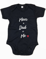 Rompertje - Mom + Dad = Me Zwart