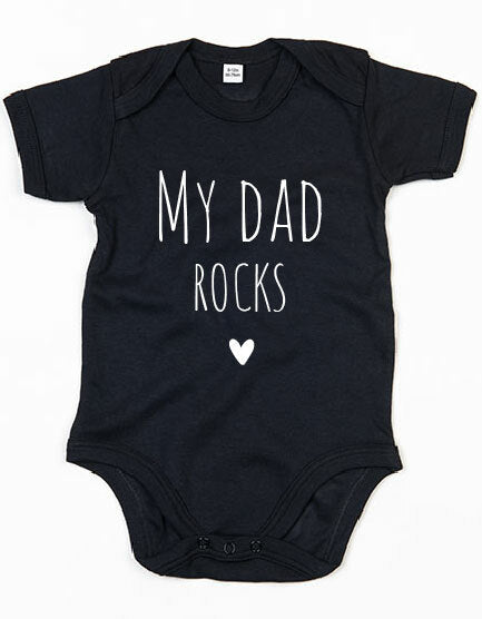 Rompertje - My dad rocks Zwart