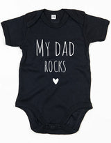 Rompertje - My dad rocks Zwart