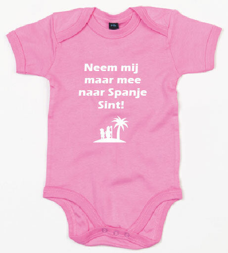 Rompertje Neem mij maar mee Bubble Gum Pink