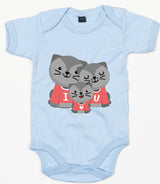 Rompertje - Poezen roze Dusty Blue