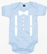 Rompertje - Strik met bretels Dusty Blue