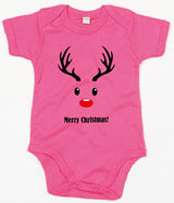Rompertje - Merry Christmas deer Fuchsia