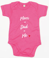 Rompertje - Mom + Dad = Me Fuchsia