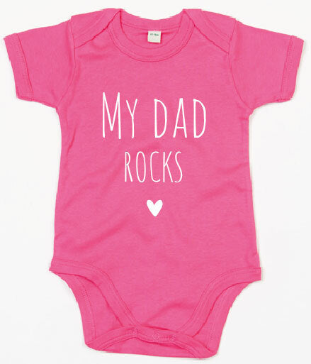 Rompertje - My dad rocks Fuchsia