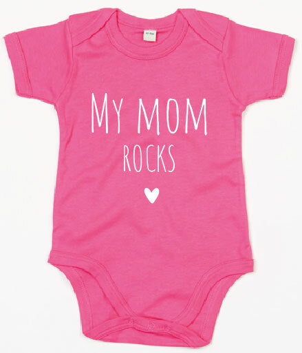 Rompertje - My mom rocks Fuchsia