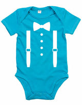 Rompertje - Strik met bretels Surf Blue