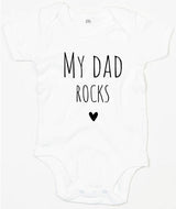 Rompertje - My dad rocks Wit