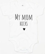 Rompertje - My mom rocks Wit