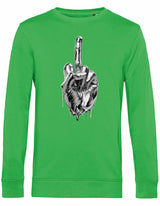 Sweater - Middlefinger Apple Green