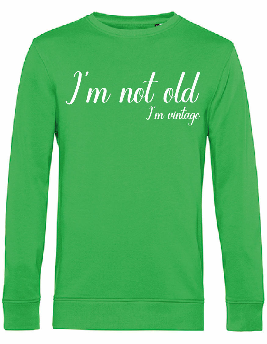 7431 - Sweater - I'm not old Apple Green