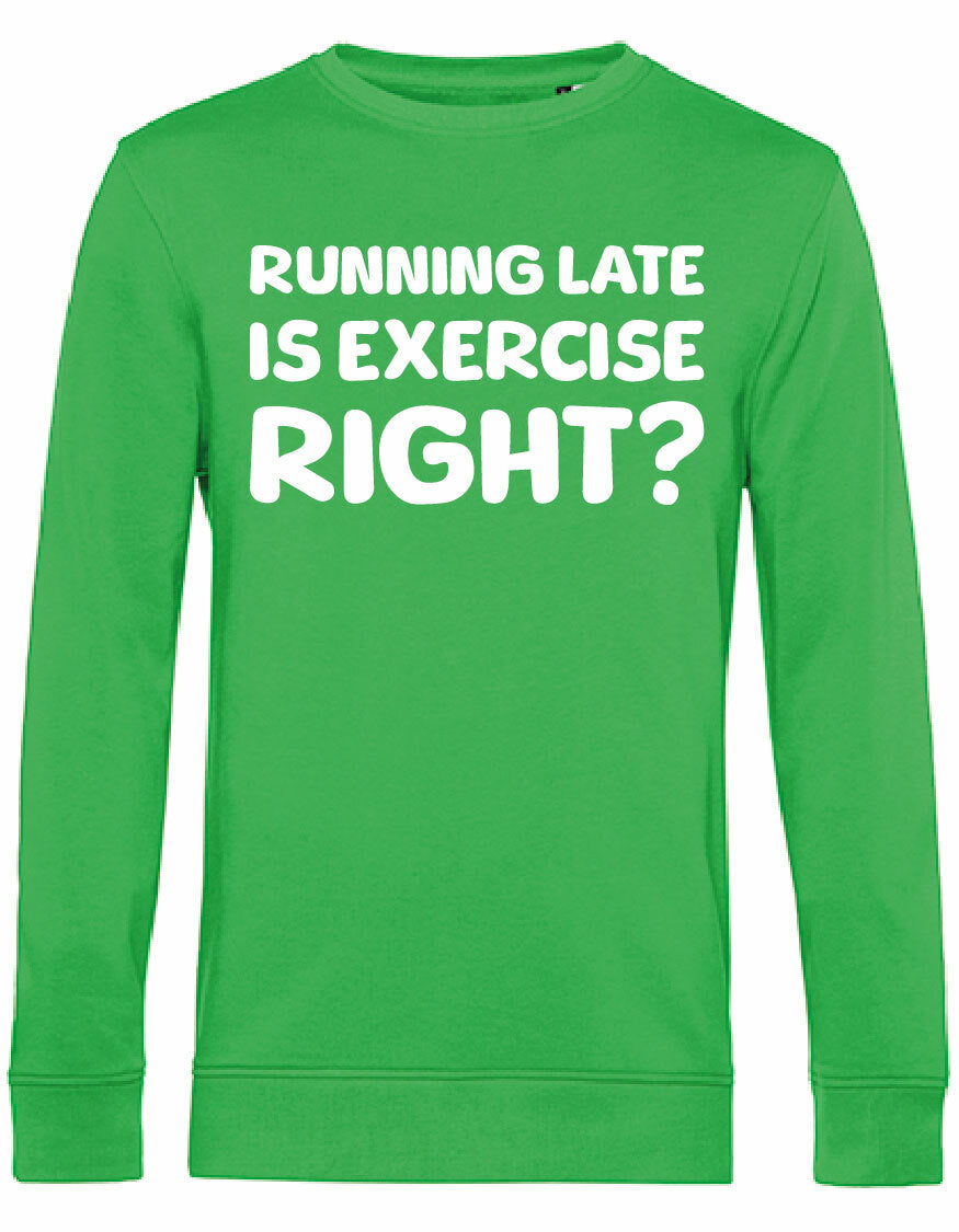 Sweater - Running late Apple Green